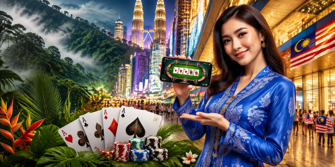 Pemain di Kuala Lumpur menikmati permainan Teen Patti dengan pakaian tradisional baju kurung